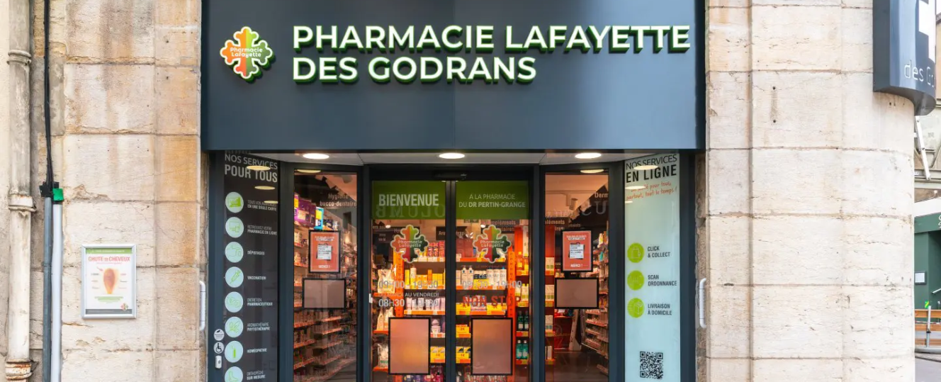 Pharmacie Lafayette Godrans - Bannière fiche commerce 1328 x 539 07.08.2025