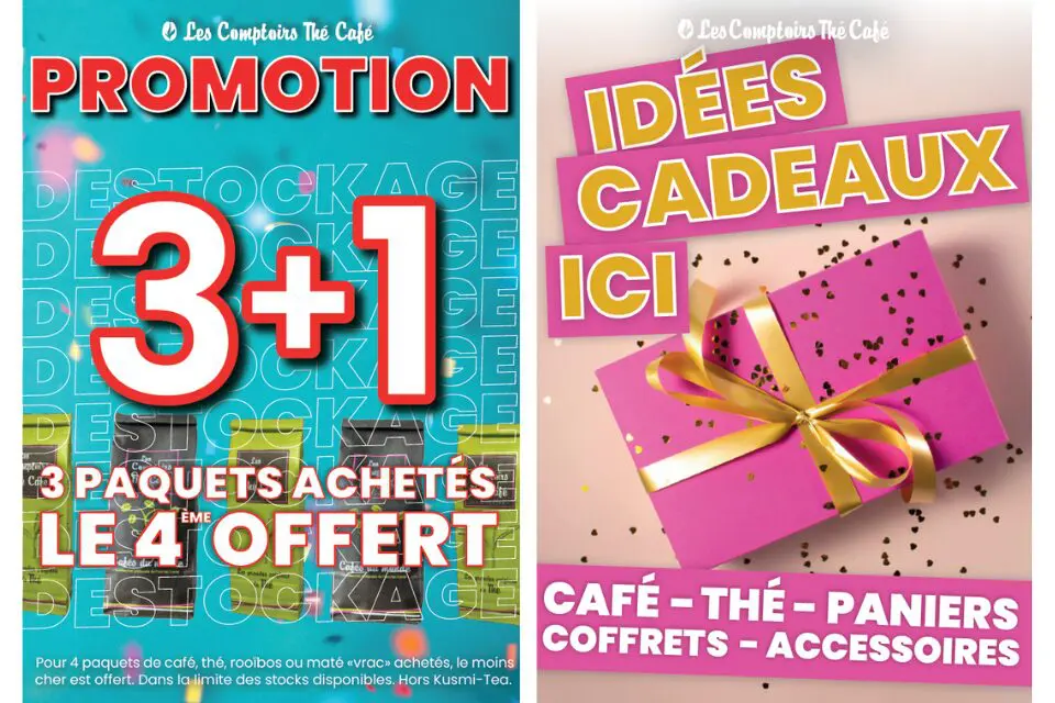 Bons plans des Comptoirs Thé &amp; Café