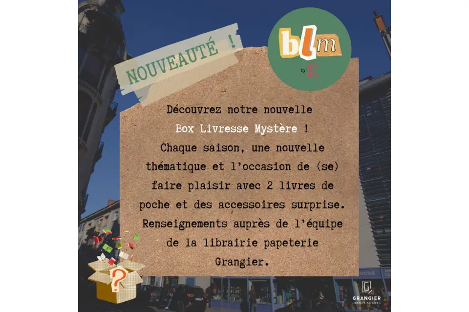 Librairie Grangier : 1ère Box Livresse Mystère