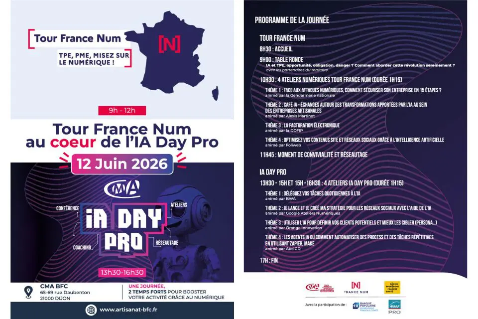 CMA Bourgogne-Franche-Comté : IA Day Pro