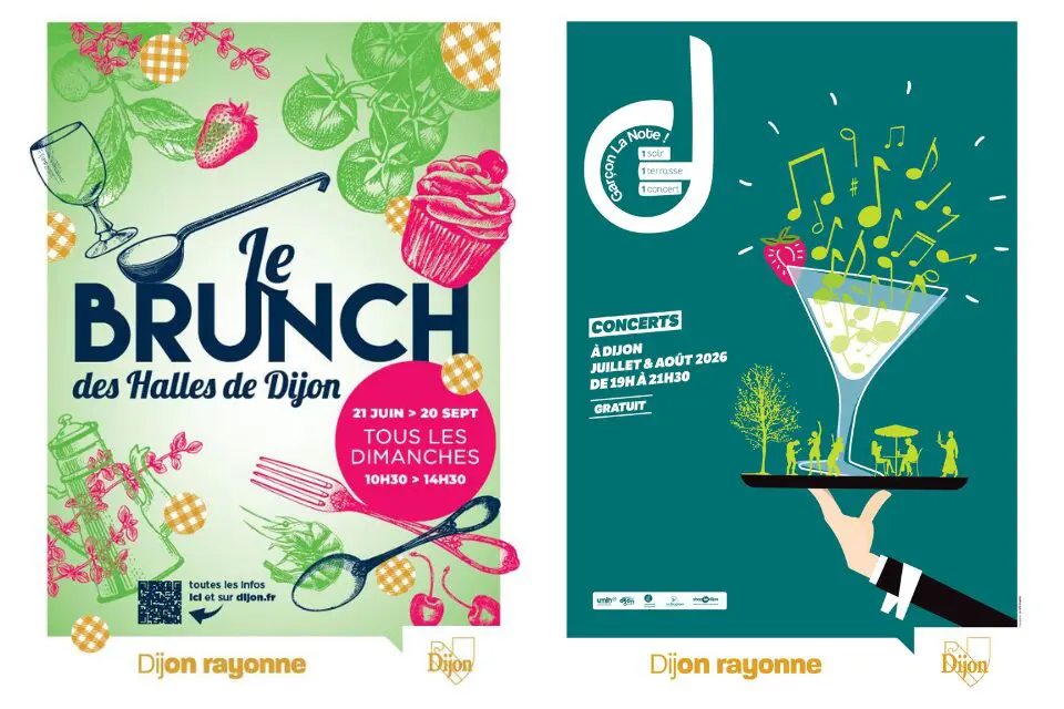 Ville de Dijon : Le Brunch des Halles et Garçon, la Note ! animent votre été