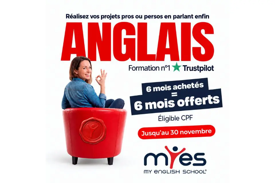 My English School Dijon : 6 mois d’anglais offerts