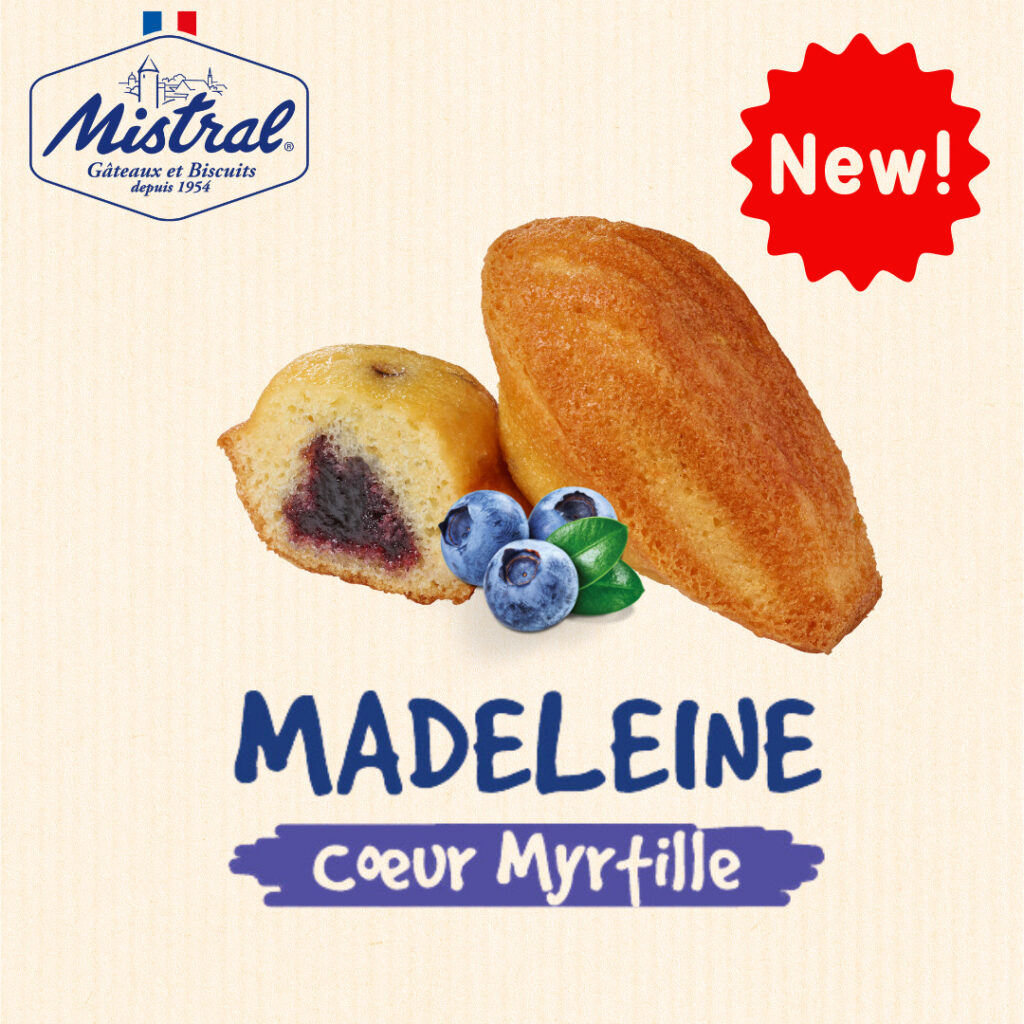 Madeleine cœur myrtille