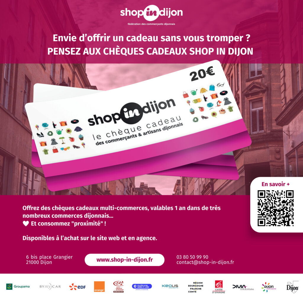 Découvrez les Chèques Cadeaux Shop in Dijon